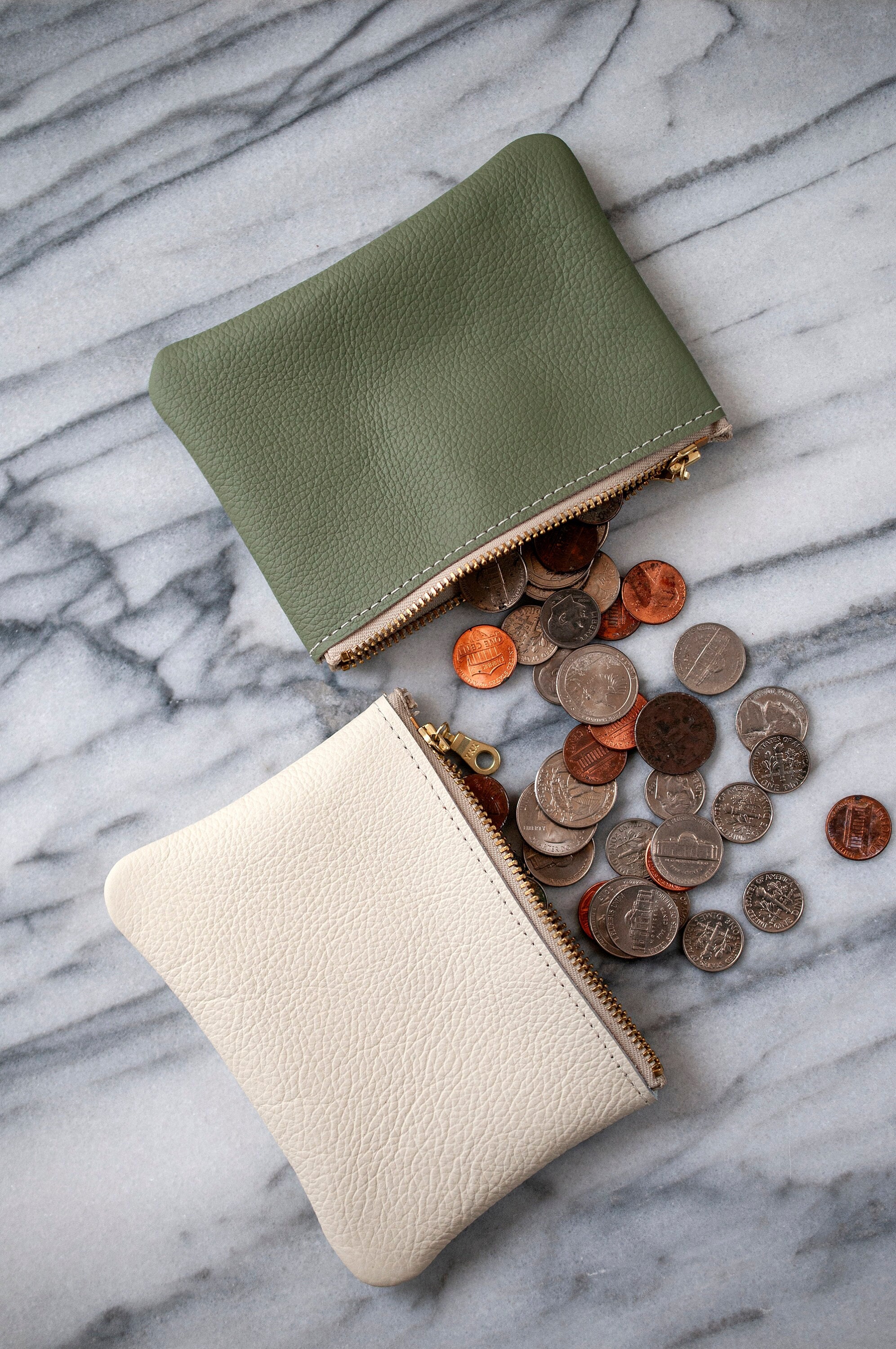 HTC STUDDED SMALL ZIP WALLET