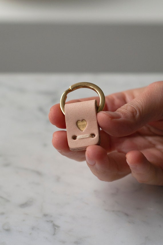 Tiny Leather Key Holders , Small Minimalist Gold Colored Key Ring , Key Chain , Key Fob Valentine's Gift for Him , Her - Etsy Tiny Leather Key Holders , Small Minimalist Gold Colored Key Ring , Key Chain , Key Fob Valentine's Gift for Him , Her - Etsy