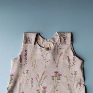 Scottish thistle romper, baby girl romper, baby boy clothes, unisex baby gift, gender neutral baby clothes, baby outfit