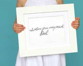 Loss of father - Custom handwriting gifts - In loving memory - Condolence gift - In memory of - Remembering a loved one - Sympathy gift