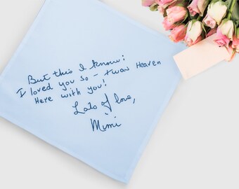 Sua letra, algo azul para a noiva. Lenço personalizado para senhoras. Lenço personalizado, presente de casamento para a noiva, da mãe.