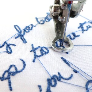 Custom lace handkerchief. Actual handwriting gift in loving memory of loved ones. Something blue for bride. Personalised handwriting hankie image 5