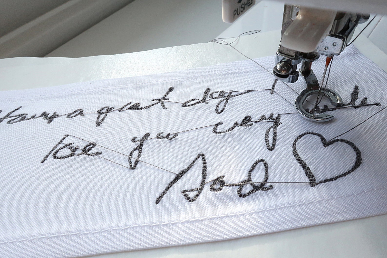 Custom Embroidered Quilt Labels With Your Handwriting. | Etsy