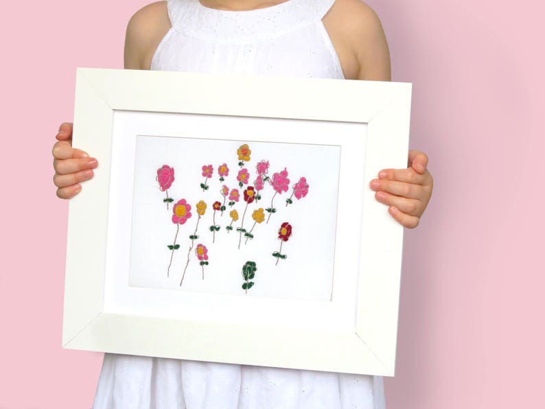 Personalized Your Childs Art Custom Embroidery 80th Birthday Gifts Your Kids Art Gift Ideas For Grandma Grandma Birthday Gifts