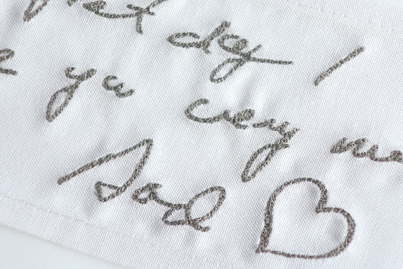 Custom Embroidered Quilt Labels With Your Handwriting. Etsy