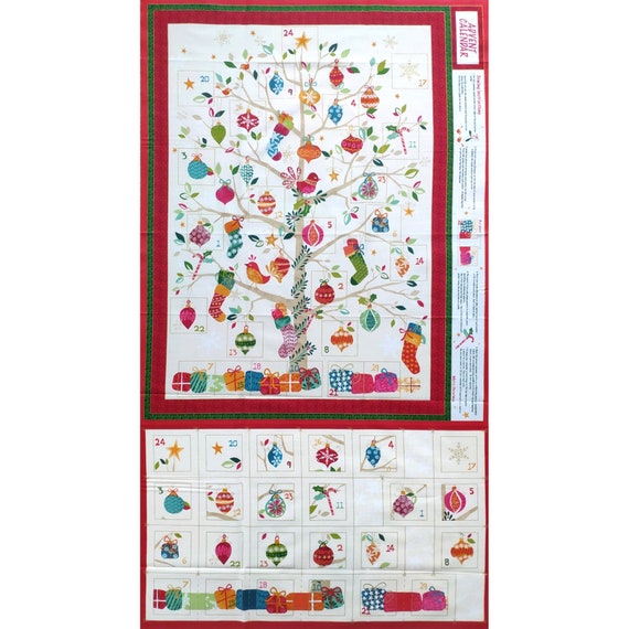 Fabric Advent Calendar Panel. Make / Sew Your Own Christmas Countdown  Calendar. Christmas Tree Design by Makower 100% Cotton. DIY Xmas Craft -  Etsy