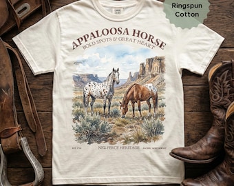 Vintage Appaloosa Horse Western Graphic Tee, Comfort Colors
