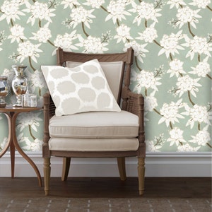 Paeonia Repositionable Peel 'n Stick Wallpaper Custom Sizes and Colors! • Vinyl-Free •  Non-toxic