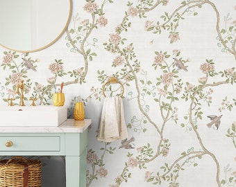Chaumont | Spring | Peel 'n Stick or PrePasted Wallpaper | Vinyl-Free | Non-toxic