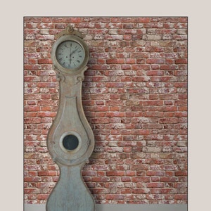 Antique Brick || Peel &#39;n Stick or Traditional Wallpaper | Made in the USA! • Vinyl-Free •  Non-toxic