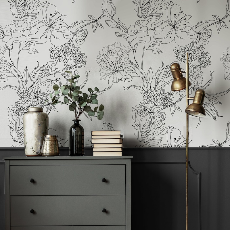 Coquette Floral Wallpaper - Etsy