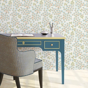 Lilou Floral  || Peel 'n Stick or Traditional Wallpaper || Made in the USA! • Vinyl-Free •  Non-toxic