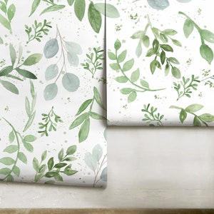 Secret Garden Wallpaper Mural || Watercolor Floral || Traditional or Removable • Vinyl-Free •  Non-toxic