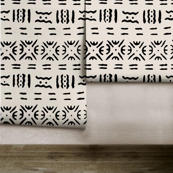 Peel and Stick Wallpaper Boho Etsy