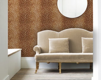 Fawn Removable • Peel 'n Stick or Traditional Wallpaper • Free Custom Colors • Vinyl-Free •  Non-toxic