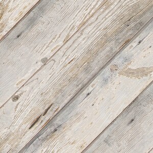 Whitewashed Plank Repositionable Peel 'n Stick Wallpaper Custom Sizes and colors Vinyl-Free Non-toxic image 2
