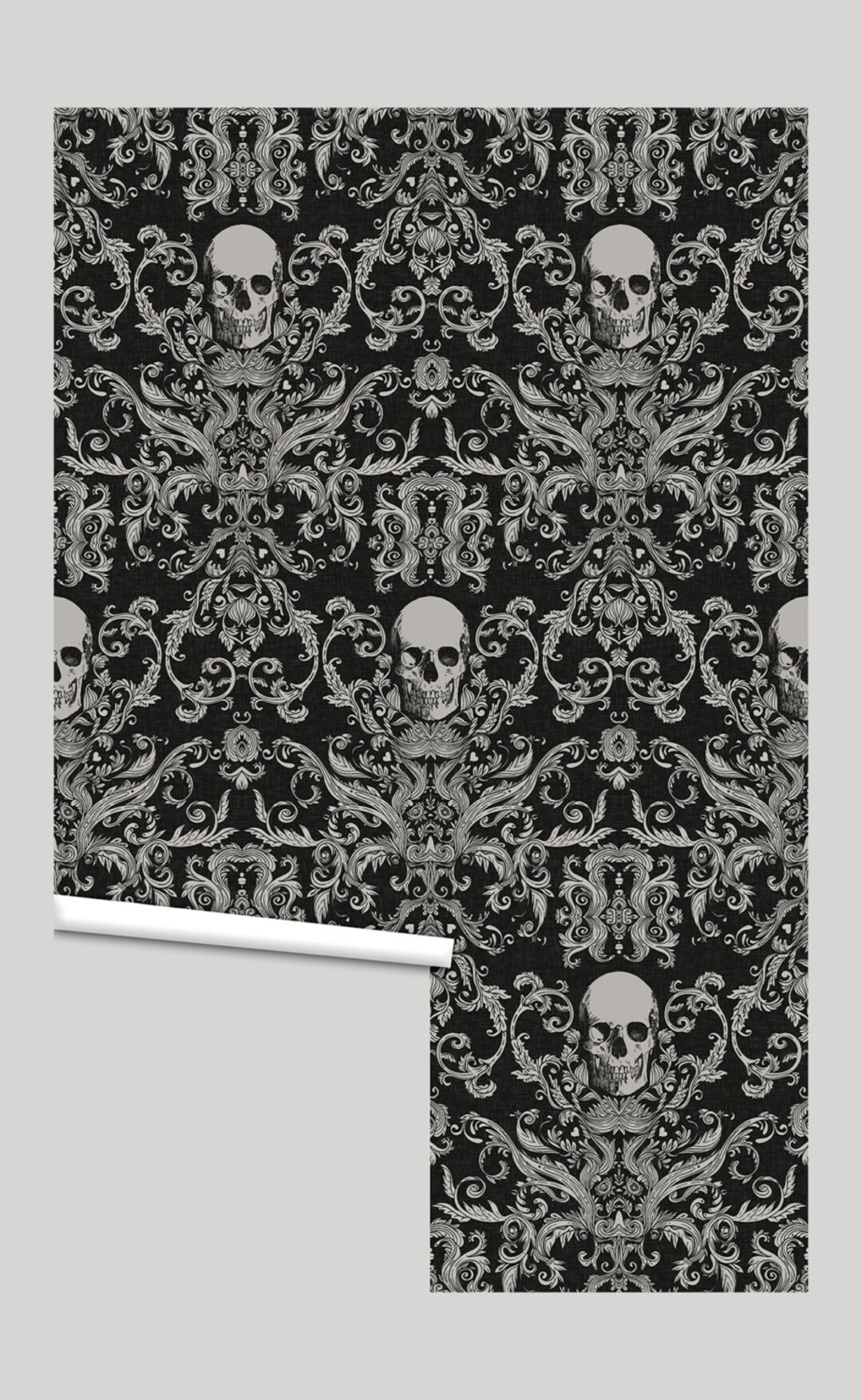 Poison Floral Wrapping Paper, Dangerous Damask Wrapping Paper