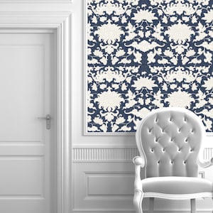 Persia Chinoiserie || Peel 'n Stick or Traditional Wallpaper || Made in the USA! • Vinyl-Free •  Non-toxic