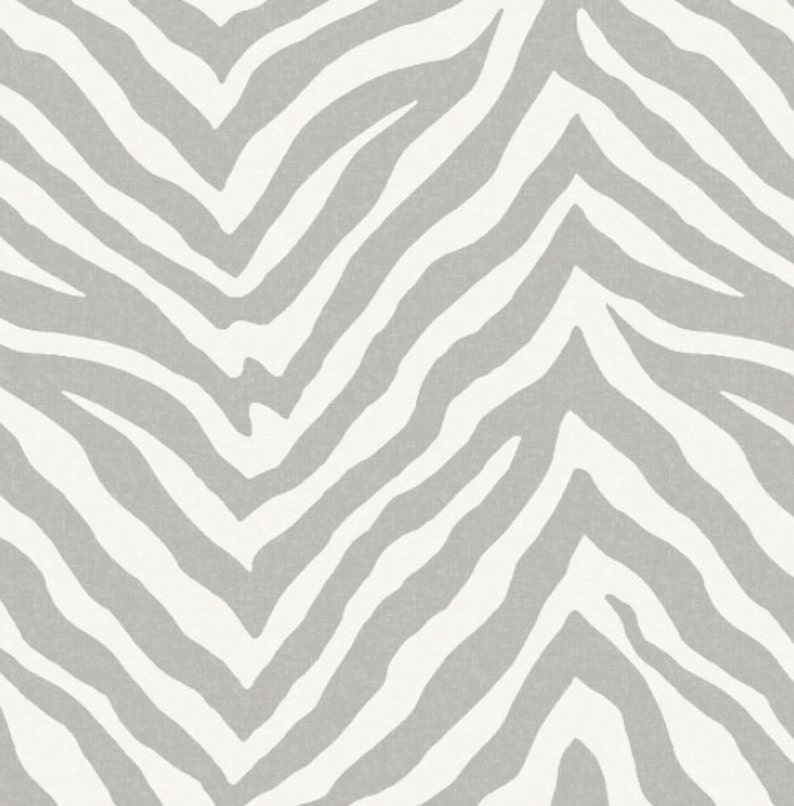 Zebra / Cashmere Removable Peel 'n Stick or Traditional Wallpaper Free Custom Colors Vinyl-Free Non-toxic image 3