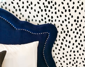 Abstract Dots | Peel 'n Stick or Traditional Wallpaper | Custom Colors | Made in the USA! • Vinyl-Free •  Non-toxic