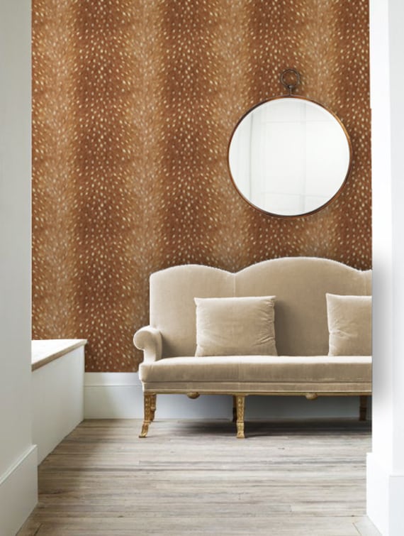 Fawn Removable • Peel 'n Stick or Traditional Wallpaper • Free Custom Colors • Vinyl-Free •  Non-toxic