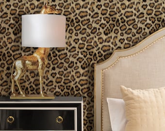 Leopard Wallpaper - Etsy Leopard Wallpaper - Etsy