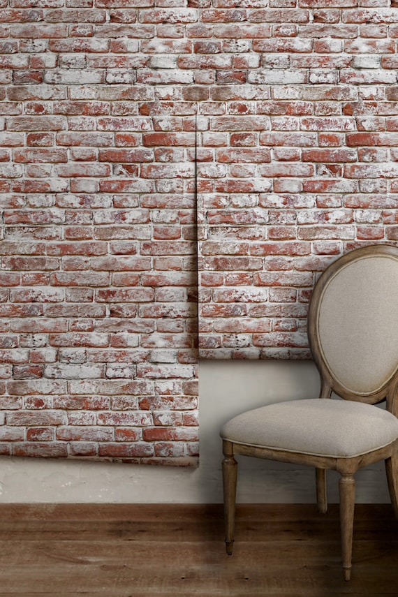 Whitewashed Antique Brick L N Stick Or Traditional - Antique Brick Wallpaper