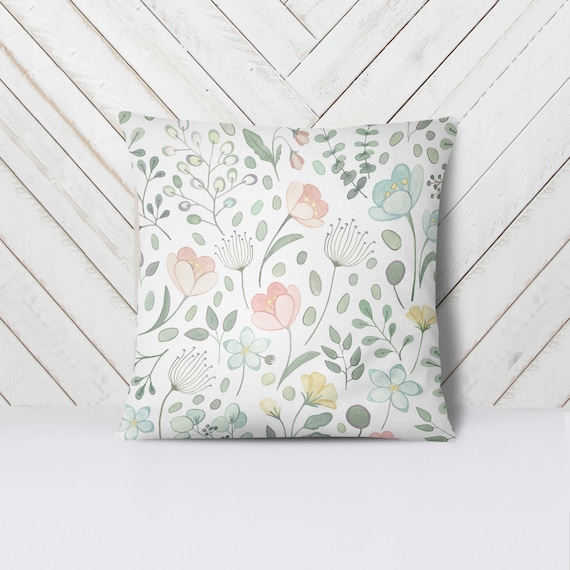 Posie Floral Pillows Etsy