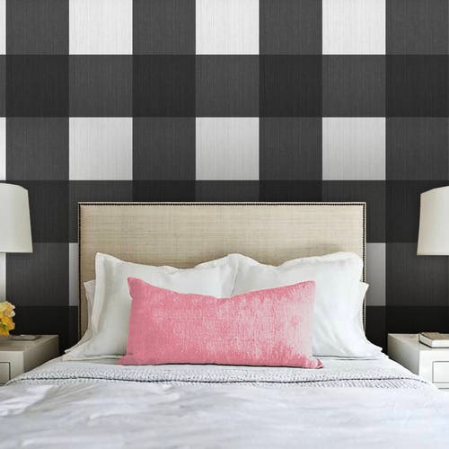 Large Buffalo Check // Black Removable Peel 'n Stick Etsy