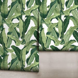 Catalina Palms Standard Scale Removable or Traditional Wallpaper Vinyl-Free Non-toxic image 2