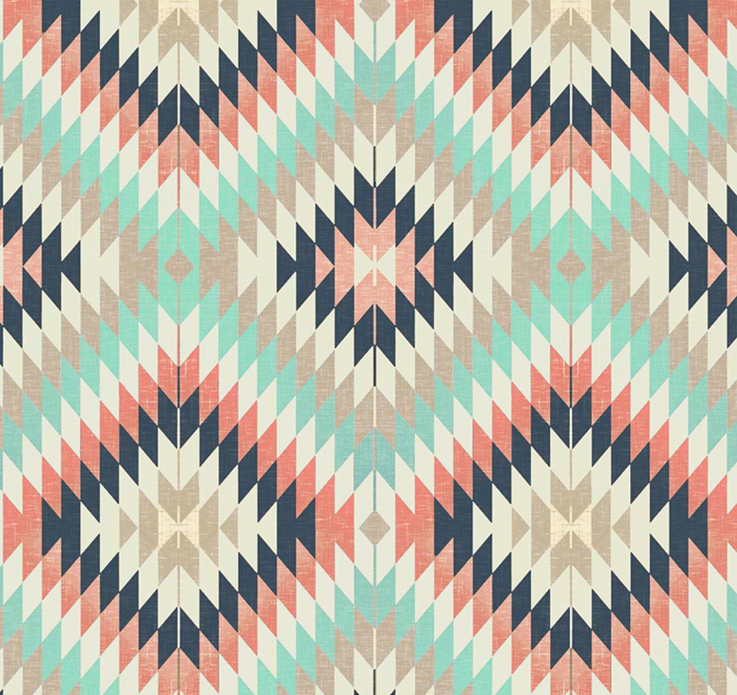 Aztec Peel ’n Stick or Traditional Wallpaper Free | Etsy