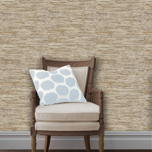 Grey GrassCloth Wallpaper Stick and Peel Wallpaper India  Ubuy