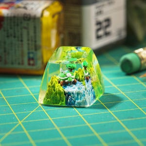 Torterra Pokemon Artisan Keycaps, Custom Resin Keycap For Mechanical Keyboard, Unique Gamer Gift, Gaming Setup Decor, Pokemon