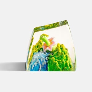 Meganium Pokemon Artisan Keycaps, Custom Resin Keycap For Mechanical Keyboard, Unique Gamer Gift, Gaming Setup Decor, Pokemon