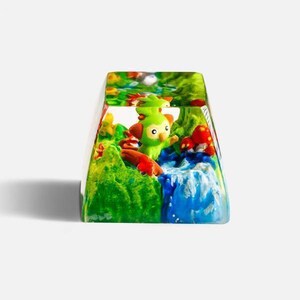 Grookey Pokemon Artisan Keycap, Custom Resin Keycap For Mechanical Keyboard, Unique Gamer Gift, Gaming Setup Decor, Pokemon Collectible