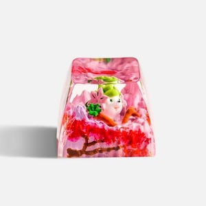 Shaymin Pokemon Artisan Keycap, Custom Resin Keycap For Mechanical Keyboard, Unique Gamer Gift, Gaming Setup Decor, Pokemon