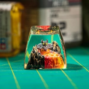 Pumpkaboo Pokemon Artisan Keycap, Custom Resin Keycap For Mechanical Keyboard, Unique Gamer Gift, Gaming Setup Decor, Pokemon