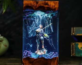 Verso Clair Obscur Expedition 33 Lamp Handmade Resin Epoxy Night Light | LED Diorama Lamp Gift Decor