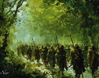 The March of the Elves | Elf Tribal | TCG Playmat