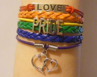 Pride bracelet, pride jewelry, LGBT bracelet, LGBT jewelry, fashion bracelet, fashion jewelry, rainbow bracelet, rainbow jewelry