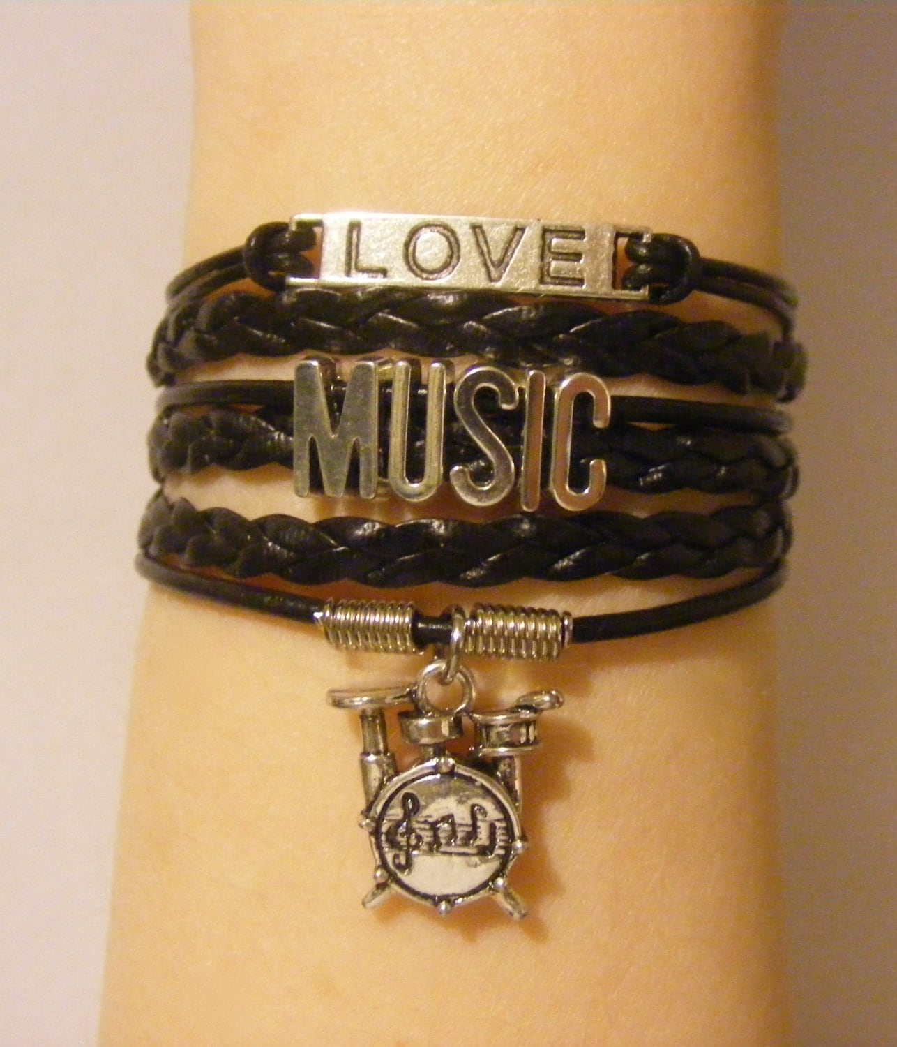 Music bracelet music jewelry drum bracelet drum jewelry Etsy