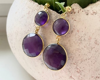 amethyst earrings