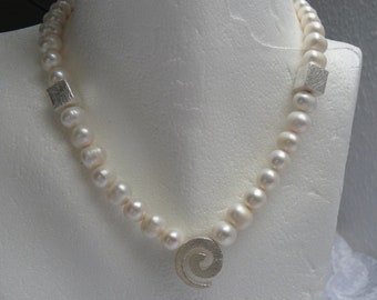 Beads with 925 silver spiral