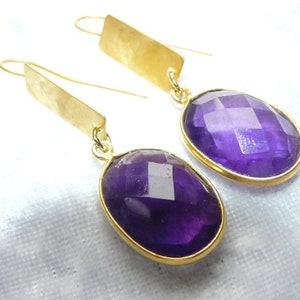 Amethyst earrings image 1