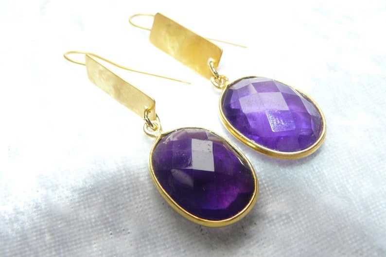 Amethyst earrings image 1