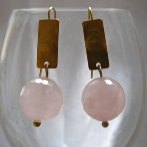 Rose quartz earrings image 3