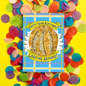 Geniet van uw verjaardag loafing around! Verjaardagskaart voor vergrendeling