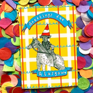 Groeten Feyen Glasgow Card, hertog van Wellington Cone Hat Card, blanco voor alle gelegenheden