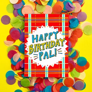 Gefeliciteerd vriend! Schotse Slang Groeten Kaart
