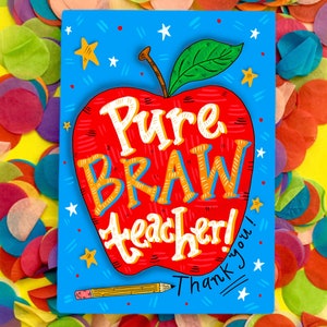 Professor BRAW puro! Cartão de boas vindas